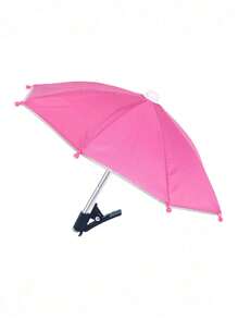 1/2 piezas Paraguas parasol impermeable con soporte para teléfono, paraguas mini con protección UV, adecuado para lluvia ligera, visera de sol universal para teléfono, accesorio antirreflejo para teléfono al aire libre, accesorio esencial de viaje, accesorios de fitness y estudio, necesidad de camping de vacaciones, accesorio de vacaciones - Multicolor - Ver 10