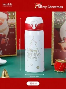 1 pieza, Taza de agua de acero inoxidable, portátil, botella de agua, aislamiento térmico y frío, regalo para hombres y mujeres para volver a la escuela