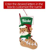 Personalized Cat Dog Christmas Stockings, Custom Christmas Stockings, Unique Shaped Cat Christmas Stocking For Your Beloved Pets, Fireplace Hanging Xmas Decorations, Tailored With Names For Cats And Dogs Gifts Birthday Graduation - Multicolor - View 12