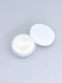 1 szt. Mini pudełko do przechowywania sypki pojemnik na puder domowy organizer pudełko uszczelnione wodoodporne pudełko podróżne z pokrywką, pojemnik na puder, przezroczysty profesjonalny pojemnik na kosmetyki wielokrotnego użytku puste sypkie etui na puder pojemniki na makijaż do domu z pudrem - Wielokolorowe - Zobacz 9