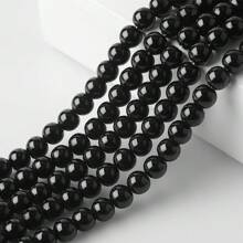Environ 50 pièces Fil de perles en cristal clair de 8 mm, perles de verre pour la conception de bracelets, colliers, décoration de rideaux