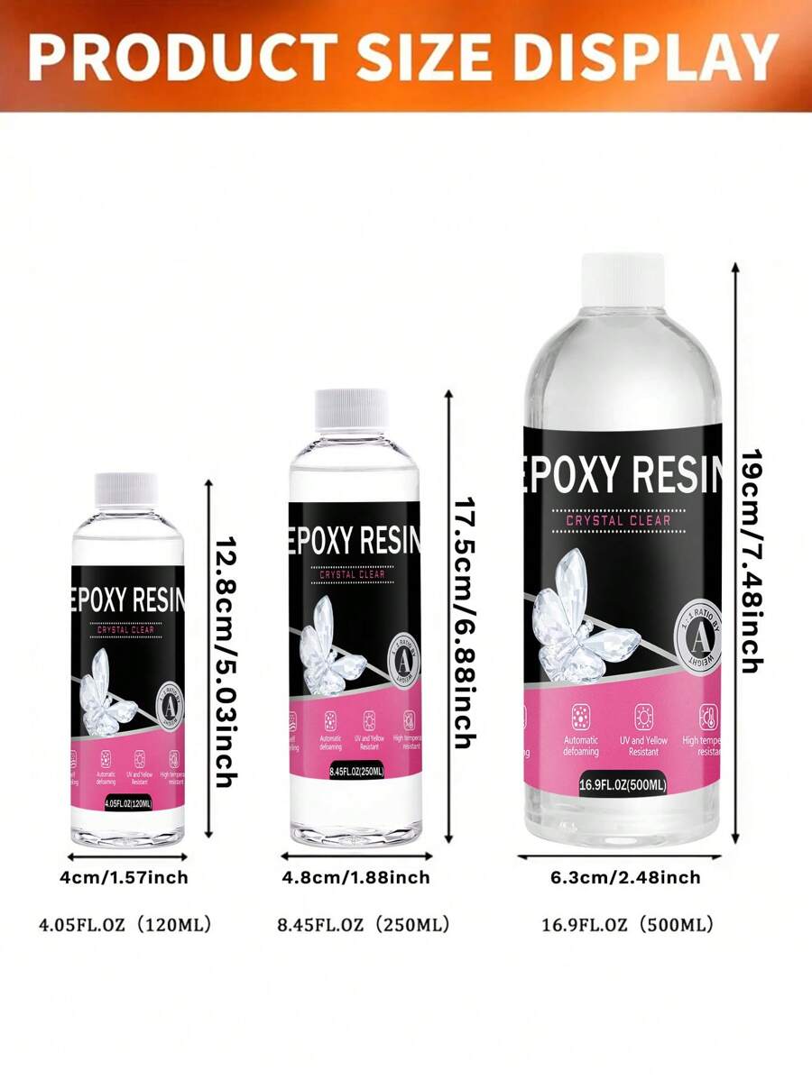 Epoxy Resin 8OZ34OZ, Epoxy Resin Kit For Beginner, Clear Resin Epoxy