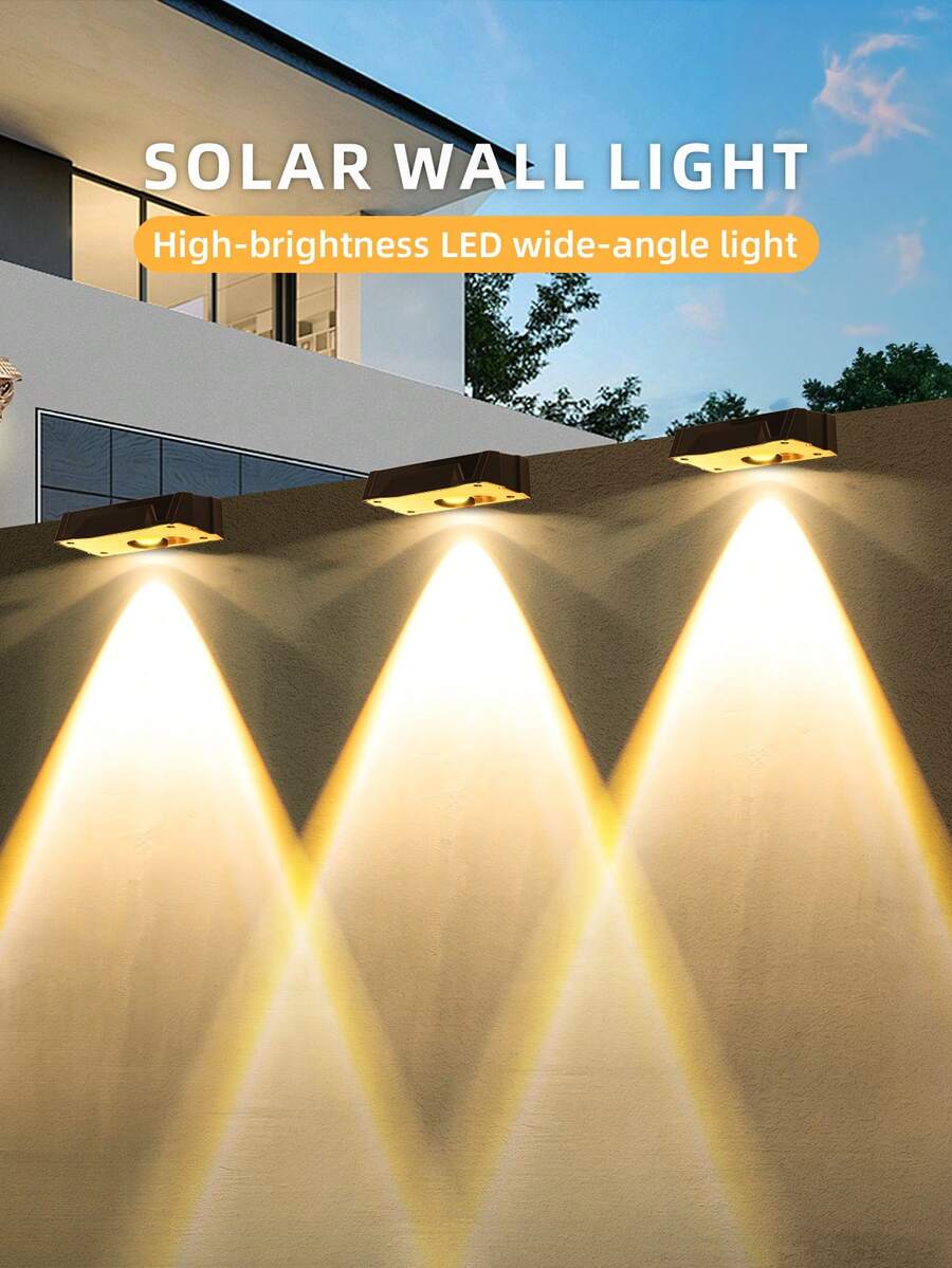 Đèn năng lượng mặt trời ngoài trời 1LED 12 màu chuyển đổi, Đèn ngoài trời chống nước cho hàng rào sân vườn, nhà để xe, Đèn hàng rào năng lượng mặt trời ngoài trời, Đèn hàng rào năng lượng mặt trời chống nước IP65 ngoài trời, Đèn sàn năng lượng mặt trời cho ngoài trời, Sân sau/Lan can/Bậc thang/Sân/Hàng rào sàn/Lan can cầu thang và tường - 1LED + 12 màu thay đổi - Xem 1