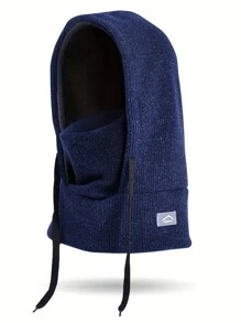 儿童冬季拉法帽防风帽保暖羊毛滑雪面罩颈部保暖器适合男孩和女孩，可调节全脸罩