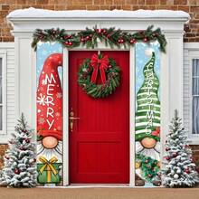 节日快乐圣诞节门廊横幅套装经久耐用，适合室内和室外节日装饰。非常适合在前门、客厅和厨房使用 - 彩色 - 查看 4