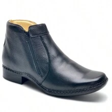 Soft And Lightweight Orthopedic Leather Anti-Stress Boot - 黑色 - 查看 3