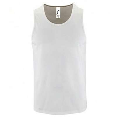 Mens Performance Tank Top (White)
