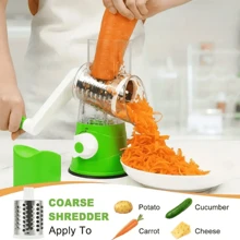 Fatiador manual de vegetais, fatiador de tambor multifuncional, triturador para batata, cenoura, ferramenta de cozinha doméstica