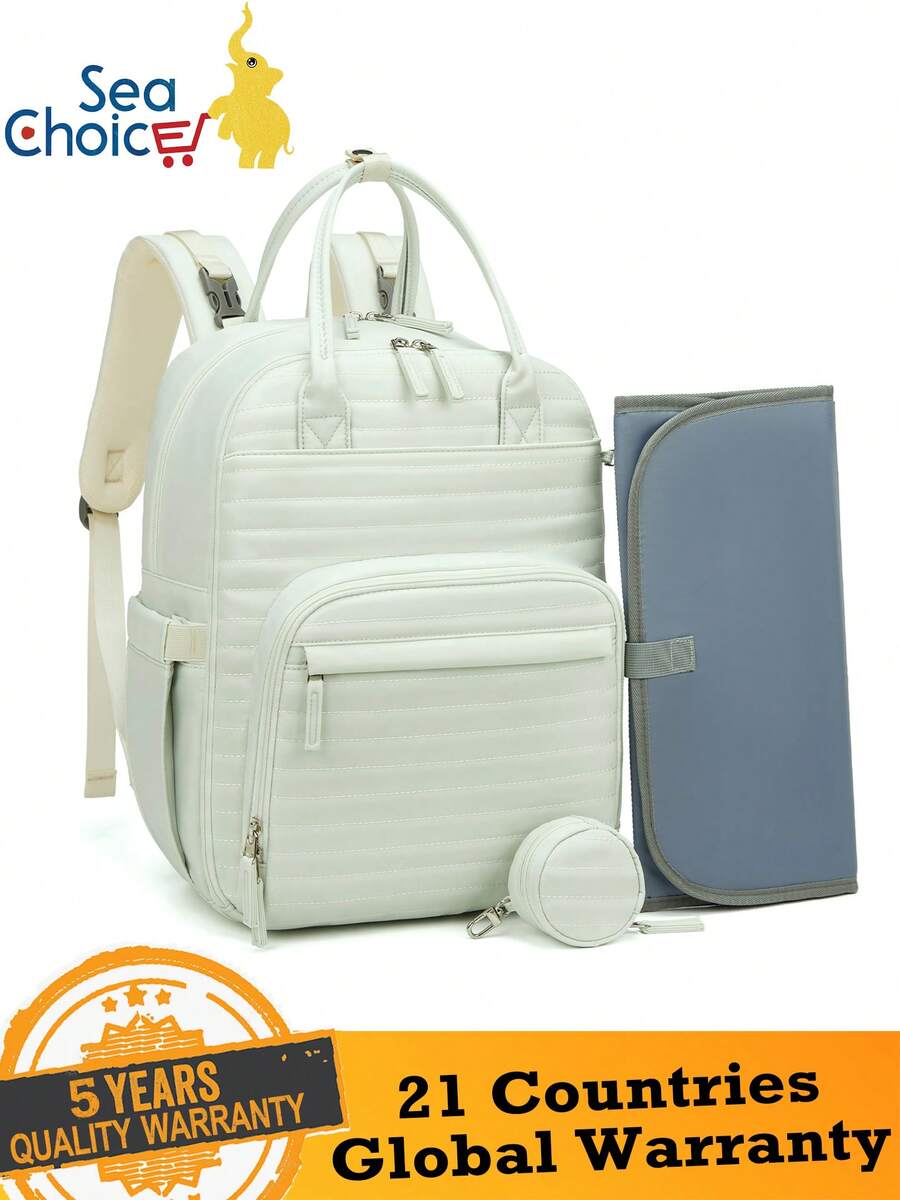 Sea Choice Baby Changing Bags Nappy Backpack Stylish Travel Backpack For Baby Care With Insulated Pockets Diaper Rucksack Changing Mat For Moms Dadslarge Capacity, Weekender Bag, Weekend Overnight Bag - Mint Green - View 1