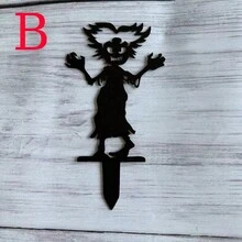 Halloween Party 4pcs Spooky Little Devil Garden Stake - Contemporary, Halloween Decoration For Outdoor Use, Halloween Decor, Halloween Accessories - Black - View 11