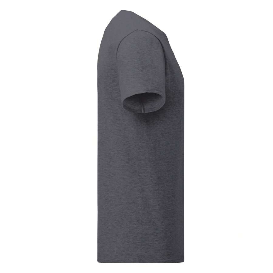 Fruit of the Loom Mens Iconic Premium Ringspun Cotton T-Shirt (Dark Heather) - Dark Grey - View 1