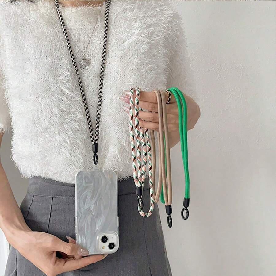 1pc Vintage Style Lanyard Strap Durable Neck Cord For Mobile Phone Camera Crossbody Strap - Multicolor - View 1