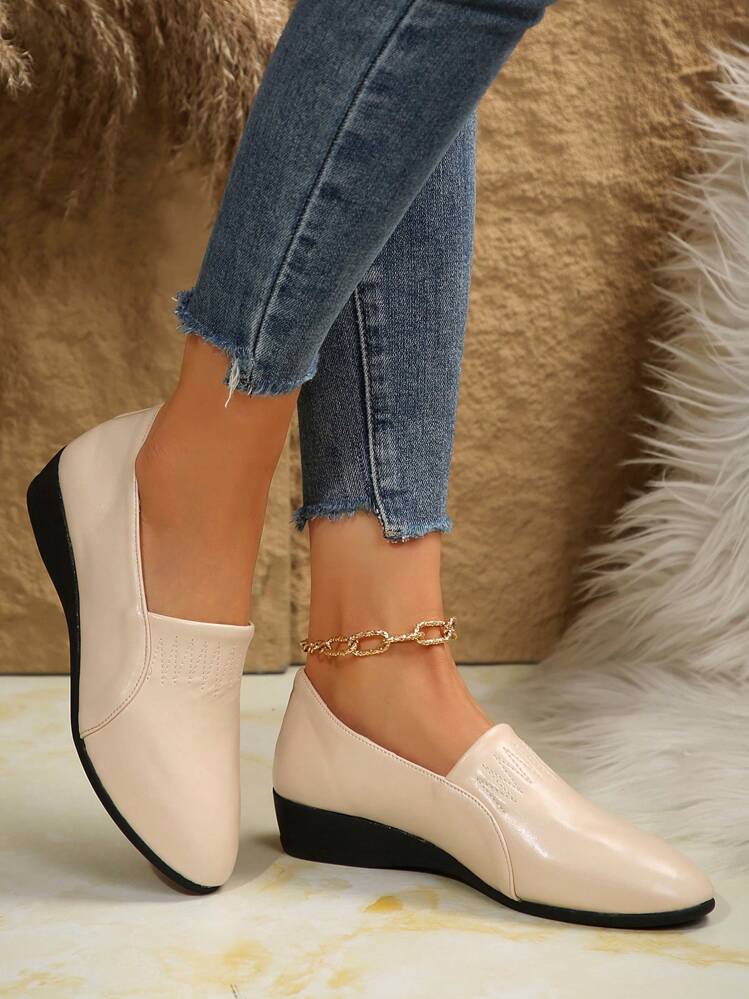 Comfy slip on platform shoes store