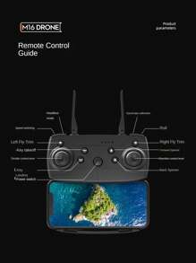 M16 Drone Toy, With Dual Cameras, Battery, Mobile App Control, Altitude Hold, Tool Kit, Indoor Flyer Quadcopter, Halloween/Christmas/New Year Gift