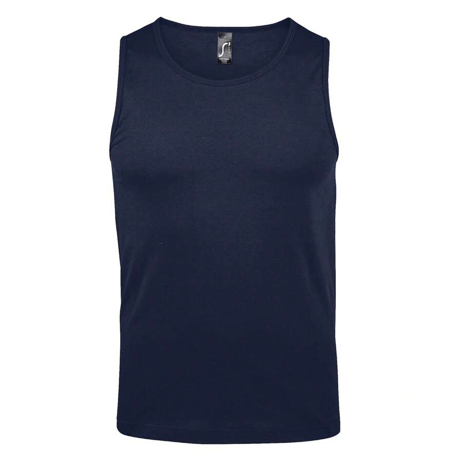 SOLS Mens Justin Sleeveless Tank / Vest Top (French Navy) - Blue - View 1