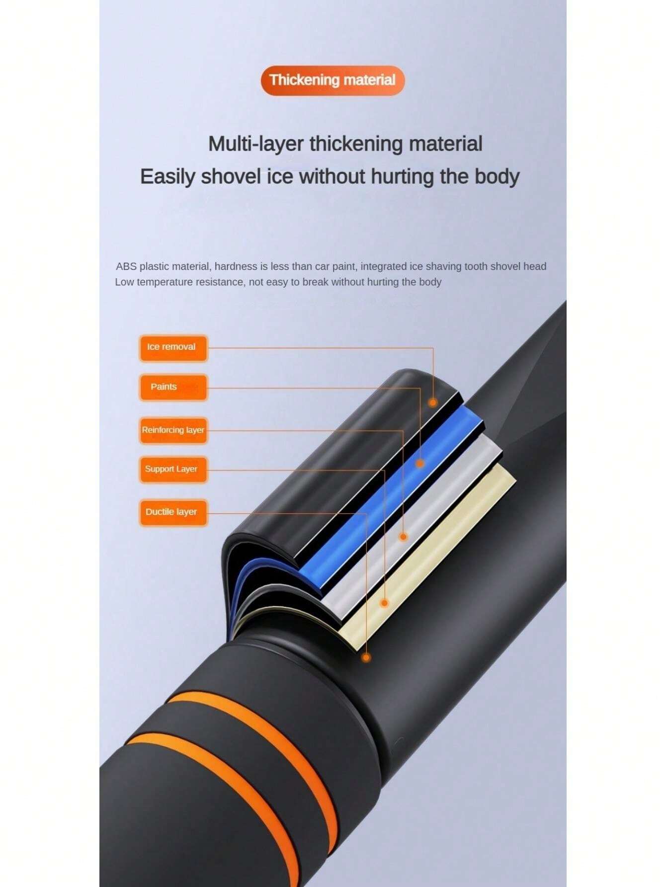 SUITU 2In1 Snow Brush Snow Shovel, Car MultiFunction Snow Removal