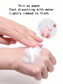 4/1 Boxes Of Petal Soap Paper, Disposable Water-Soluble Soap For Hand Washing And Bath Scented Paper Soap Foam Paper Soap, 4 Colors Of Flower Shape Portable Soap For Hand Washing Mini Soap, Suitable For Outdoor, Travel, Camping, Hiking (1 Box Of About 100 Pieces) - Multicolor - View 4