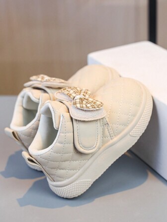 Baby Girls' Soft Sole Princess Boots, Butterfly Decor Hook And Loop Strap Ankle Boots