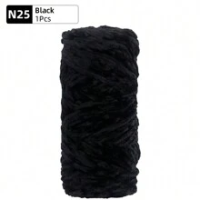 QJH 1pc/2pcs Velvet Chenille Yarn, Soft & Warm Hand Woven Yarn Thread, Perfect For DIY Crochet And Knitting Creative Projects, Ideal For Weaving Scarves, Blankets, Hats, Sweaters