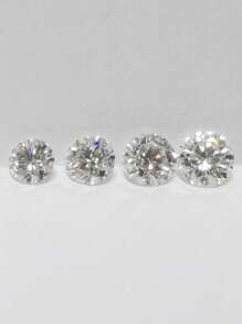 5pcs High Quality Moissanite Loose Stones, VVS Clarity, D Color, GRA Certified, Suitable For Jewelry Making, Rings, Earrings