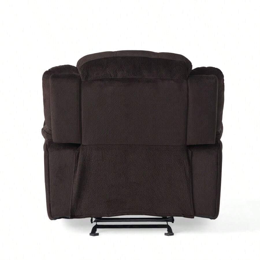 Classic Design, Brown Plush Fabric, Glider Recliner SHEIN USA
