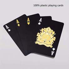 1 Deck Plastic Playing Cards, Christmas, Halloween, Thanksgiving Gift, Game Gift