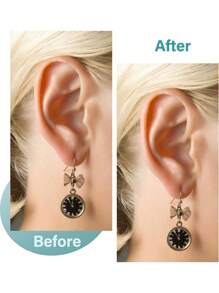 AVYRING Earring Stickers For Heavy Earring Ear Stickers For Split Earlobes Earring Lobe Support Patches Protectors Stickers For Earring, Earring Backs With Storage Box - Clear - View 4