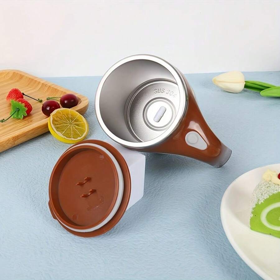 Self-Stirring Mug: Rechargeable Automatic Magnetic Self-Stirring Coffee Mug, Rotating Home Office Travel Mixing Cup, For Stirring Coffee, Chocolate, Milk, Protein Powder, Cocoa, Etc., Perfect For Office, School, Gym