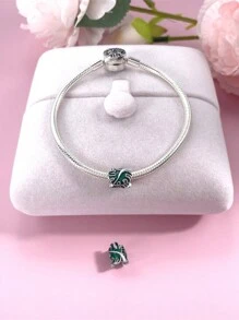 STYFNE 1 chiếc hạt thủy tinh hình trái tim nhiều màu sắc hình lá và vương miện trang sức thủ công cho phụ nữ mặt dây chuyền treo tự làm, lý tưởng để đeo hàng ngày hoặc làm quà tặng bất ngờ nhỏ cho ngày lễ tình nhân - Bạc - Xem 6