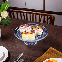 1 peça Bandeja de Servir Transparente em Acrílico Plástico para Lanches, Frutas Secas e Sobremesas - Multicolorido - Ver 5