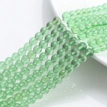 Environ 50 pièces Fil de perles en cristal clair de 8 mm, perles de verre pour la conception de bracelets, colliers, décoration de rideaux