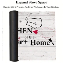 Capa Extra Grande 72,4 x 52,1 cm de Diatomita para Fogão - Antiderrapante, À Prova d'Água e Resistente ao Calor para Fogões Elétricos de Vidro, Evita Arranhões, Protetor de Cooktop de Uso Múltiplo, Fácil de Limpar, Ideal para Decoração de Cozinha