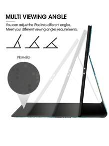 咖啡色 iPad 保护壳,兼容 iPad 10.2 英寸 2021/2020 iPad 第 9/8 代,兼容三星 Galaxy/Tab 保护套,带笔架,支持自动睡眠/唤醒盖 - 彩色 - 查看 9