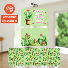 3-Piece Set Of Decorative Non-Slip Cactus Kitchen Rugs - 彩色 - 查看 2