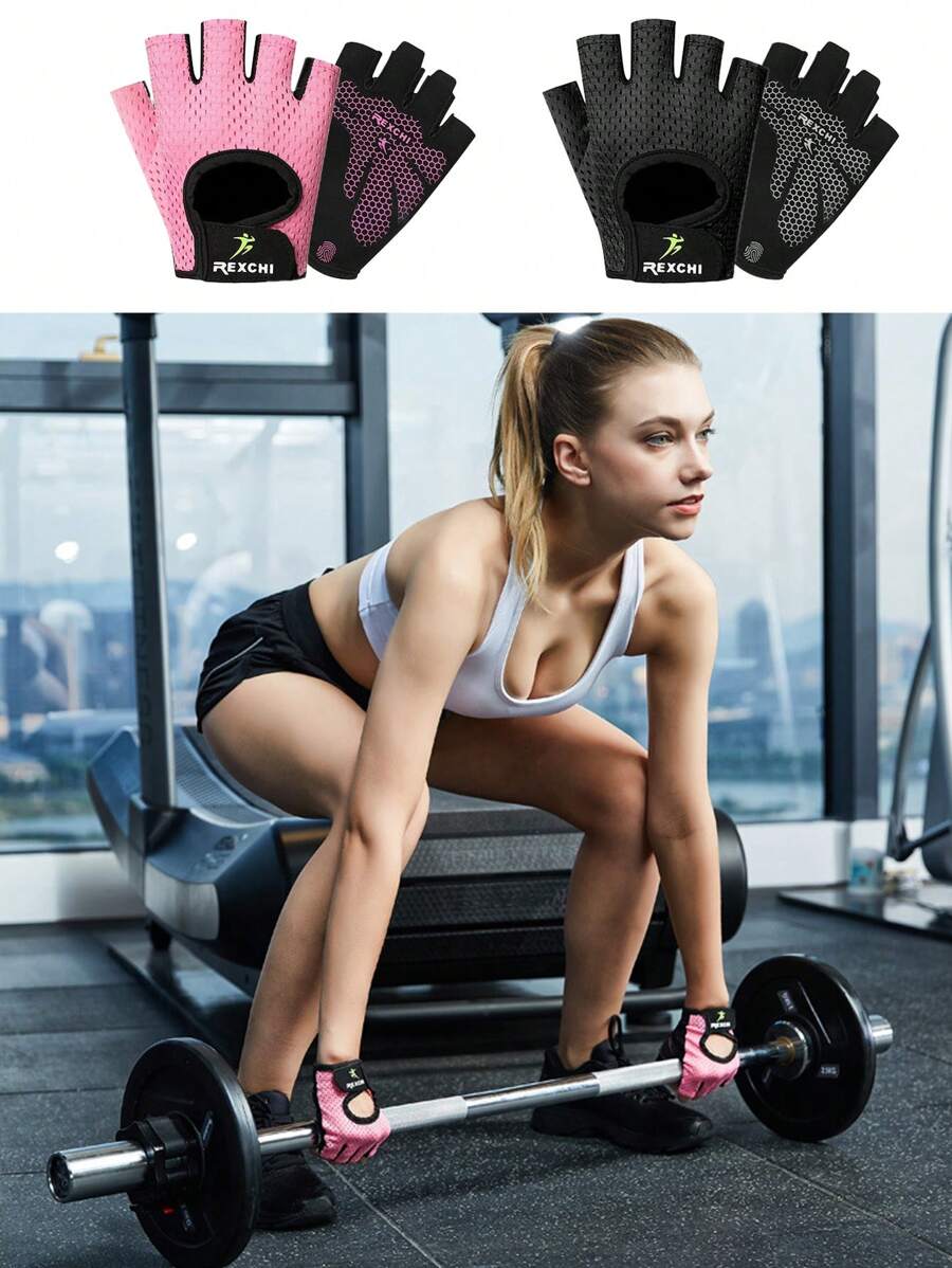 1 paio di guanti fitness leggeri e traspiranti a mezza dita, adatti a uomini e donne, per allenamento in palestra, esercizi con manubri, sollevamento pesi, in rete traspirante, accessori da palestra, sport, esercizi a casa, guanti palestra donna, guanti da boxe, guanti palestra, guanti palestra, guanti palestra uomo - Multicolore - Visualizzare 1