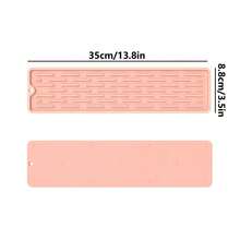 Home Use Non-Slip Countertop Mat, Narrow Edging Silicone Kitchen Cutting Board Non-Slip Mat, Bar Mat, Soap Dish, Coasters, Drain Mat, Water Tap Anti-Splash Mat - Multicolor - View 8