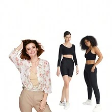 Lote de Ropa 20 Piezas Para Mujer Incluye Blusas, Top, Playeras, Shorts, Pants De Moda Ideales para Damas - Negro - Ver 1