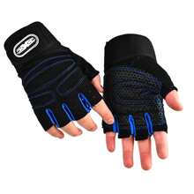 1 Pair Stay Protected & Comfortable: Half-Finger Fitness Gloves For Men & Women - Breathable Sunshade Sports Gloves For Outdoor Activities, Black Gloves, Gym, Sport, Gym, Home Exercise, Women's Gym Gloves, Boxing Gloves, Gym Gloves, Gym Gloves, Men's Gym Gloves
