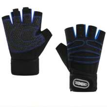 1 Pair Stay Protected & Comfortable: Half-Finger Fitness Gloves For Men & Women - Breathable Sunshade Sports Gloves For Outdoor Activities, Black Gloves, Gym, Sport, Gym, Home Exercise, Women's Gym Gloves, Boxing Gloves, Gym Gloves, Gym Gloves, Men's Gym Gloves