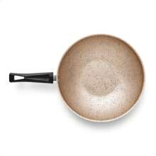Wok Pan 2.8 Liters N24 Aluminum With Non-Stick Black/Beige MTA - 8502 - 黑色 - 查看 2