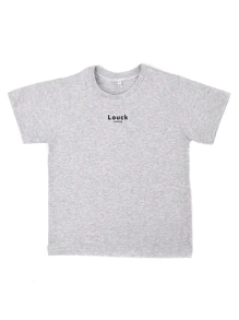 BOY'S BRANDED SET T-SHIRT AND SHORTS 100% COTTON - 黑色 - 查看 2