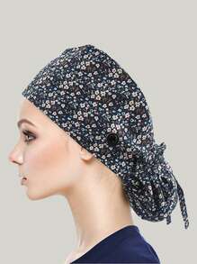 女士手术帽、护士帽、多功能马尾发圈，适用于宠物医院、医疗美容、酒店、餐厅员工或食品加工、万圣节、情人节等场合。 - 彩色 - 查看 6