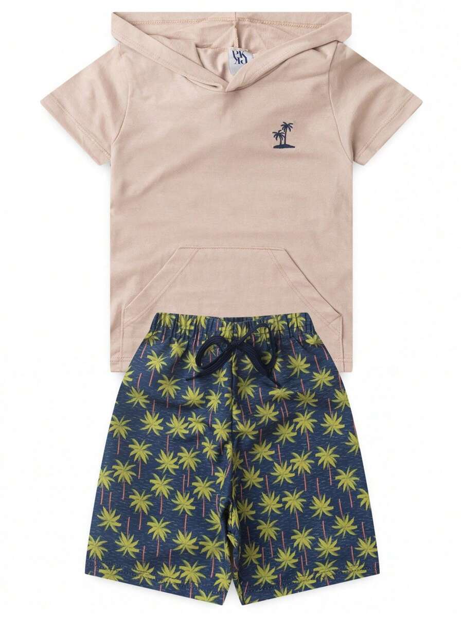 Boys' Coconut Tree Shadows Set - Màu be - Xem 1