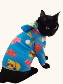 Roupinha Pet Macho Soft Inverno Agasalho Pijama Com Toca e Manga Roupa Cachorro e Gato