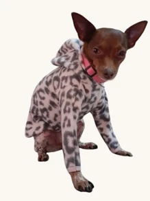 Roupinha Pet Macho Soft Inverno Agasalho Pijama Com Toca e Manga Roupa Cachorro e Gato
