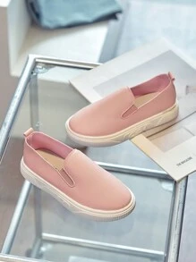 1 paire Chaussures plates souples et antidérapantes casual pour filles, chaussures bébé à enfiler pour le printemps et l'automne