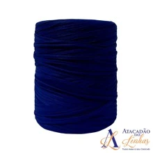 Fio de Malha Brasil 1Kg Tons De Azul Marinho - Para Crochê Artesanato Tricô Macramê Residual Selecionado Bolsa Tapete Promoção 1 Kilo Lycra Elastano - Tons De Azul Marinho - Visão 2