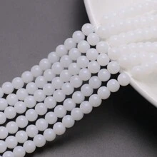 Environ 50 pièces Fil de perles en cristal clair de 8 mm, perles de verre pour la conception de bracelets, colliers, décoration de rideaux