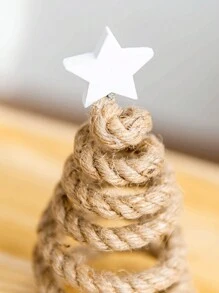 1件北欧风情木质圣诞树装饰品，用途广泛，室内/室外皆宜，适合任何房间，是生日、毕业、家居装饰、圣诞节装饰、房间装饰、冬季圣诞节装饰、家居圣诞礼物、圣诞装饰的理想之选。 - 彩色 - 查看 6