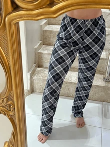 Women Sleep Bottoms - Light Grey - View 1